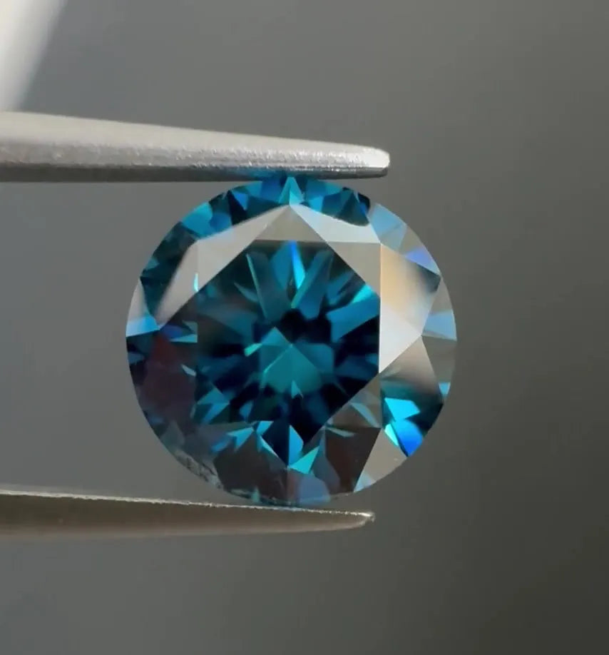 1.31ct Round Natural Diamond (Colour Fancy Deep Blue, Clarity VS1, Cut VG, IGI Certified)
