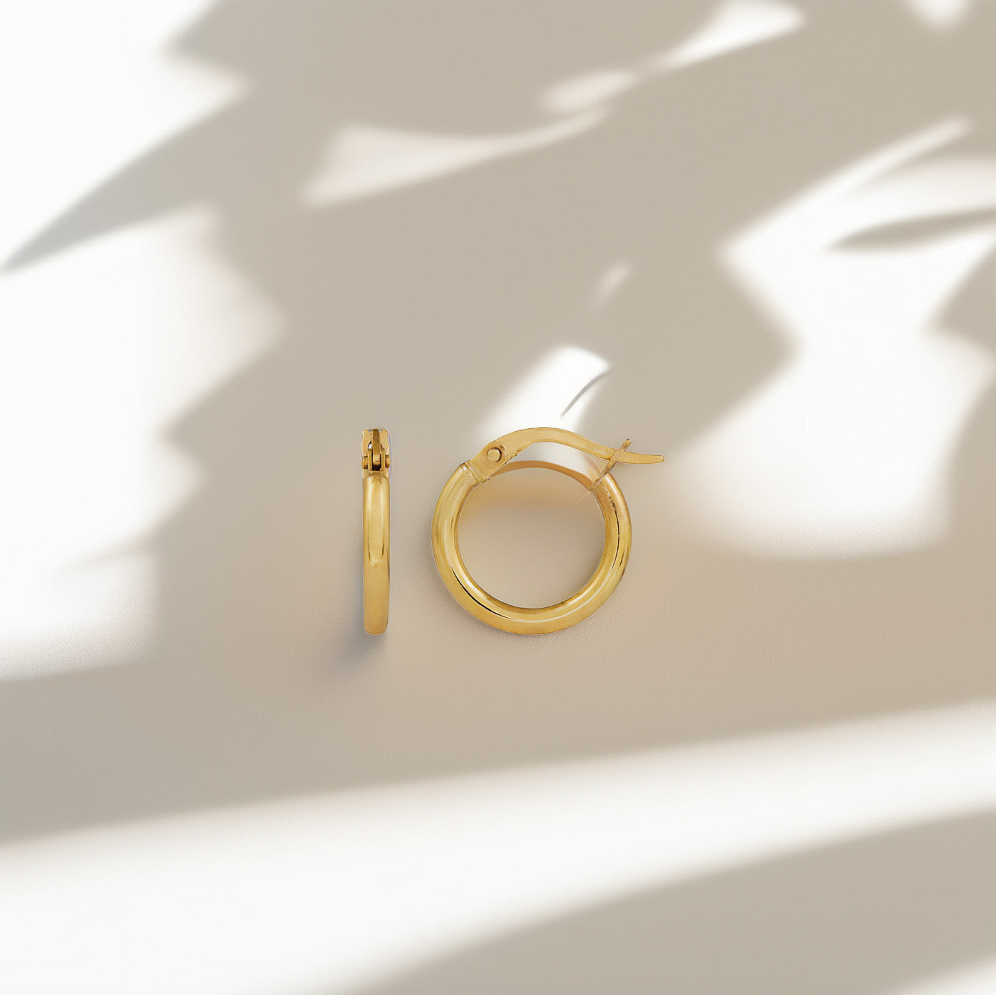 9ct Essential Gold Tube Hoops 2.5mm x 15mm