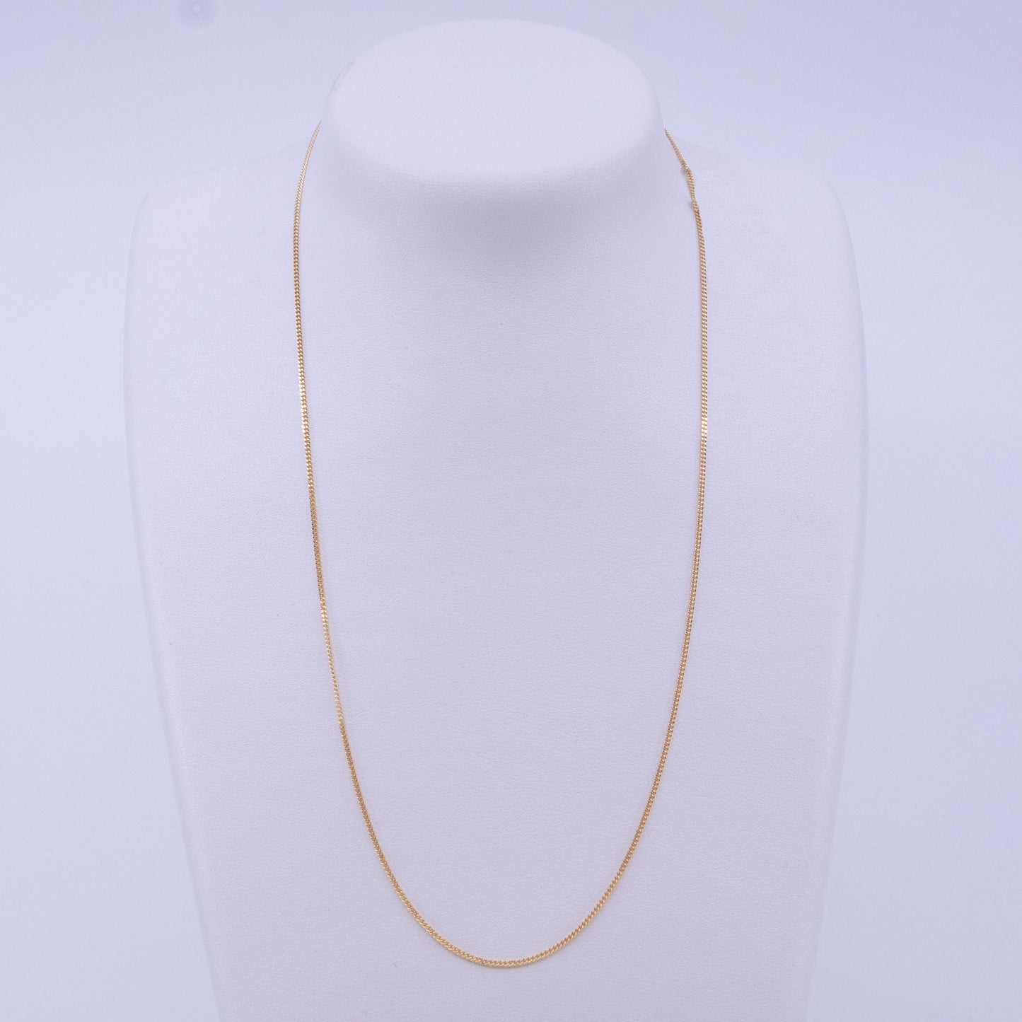 9ct 51cm Yellow Gold Curb Link Chain 37 Gauge