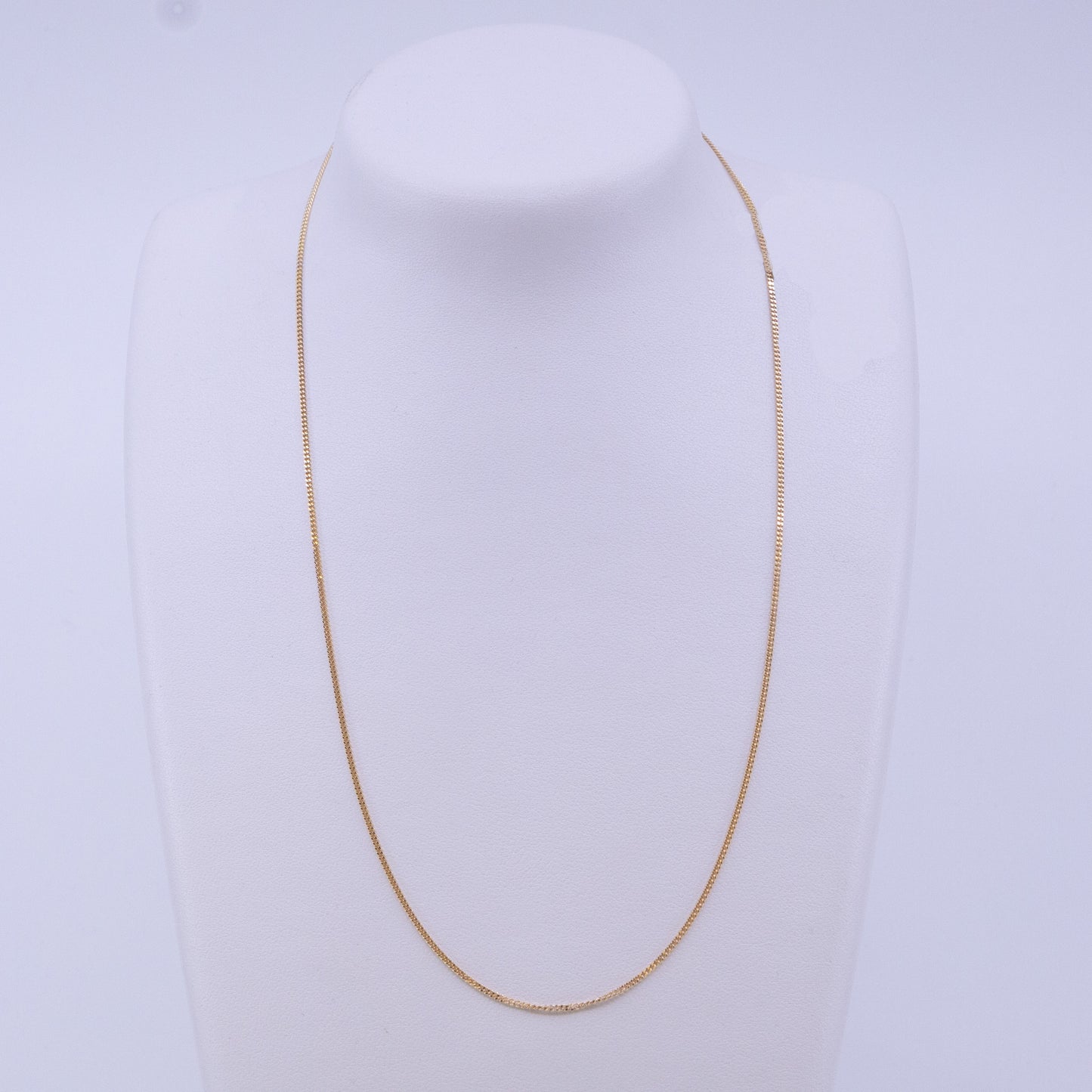 9ct 51cm Yellow Gold Curb Link Chain 40 Gauge