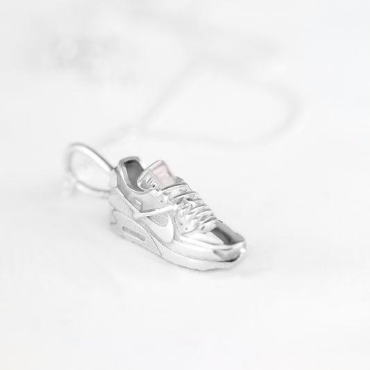 Shoe Pendant 90 Style Sterling Silver Plus Chain