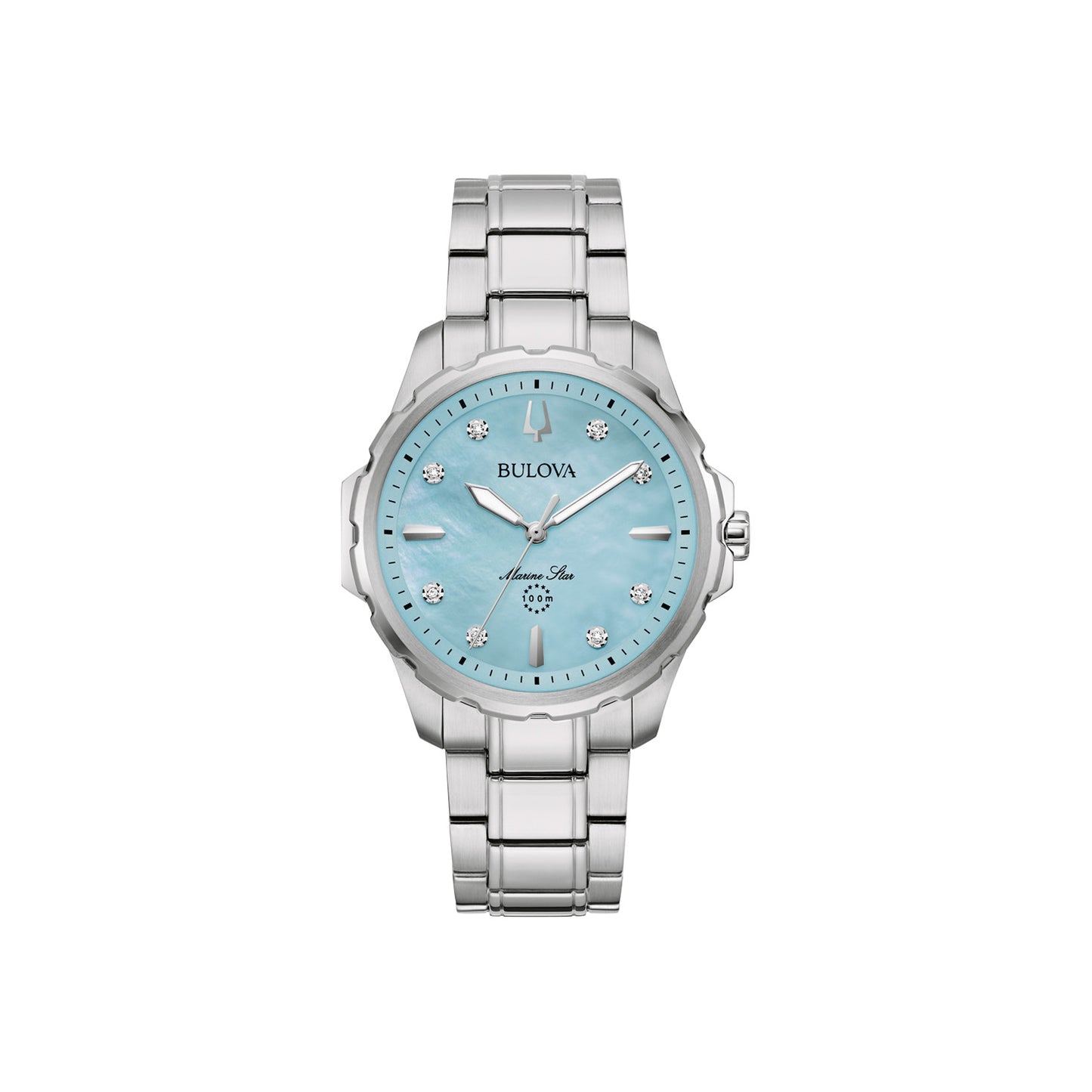 Bulova Marine Star Blue Mother-Of-Pearl Dial Women's