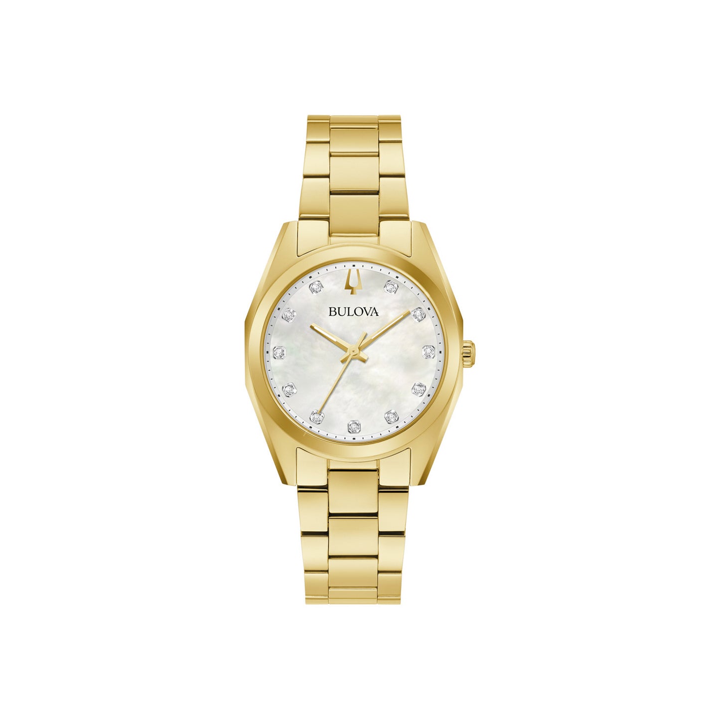 Bulova Surveyor Gold Silver Tone Dial Women's