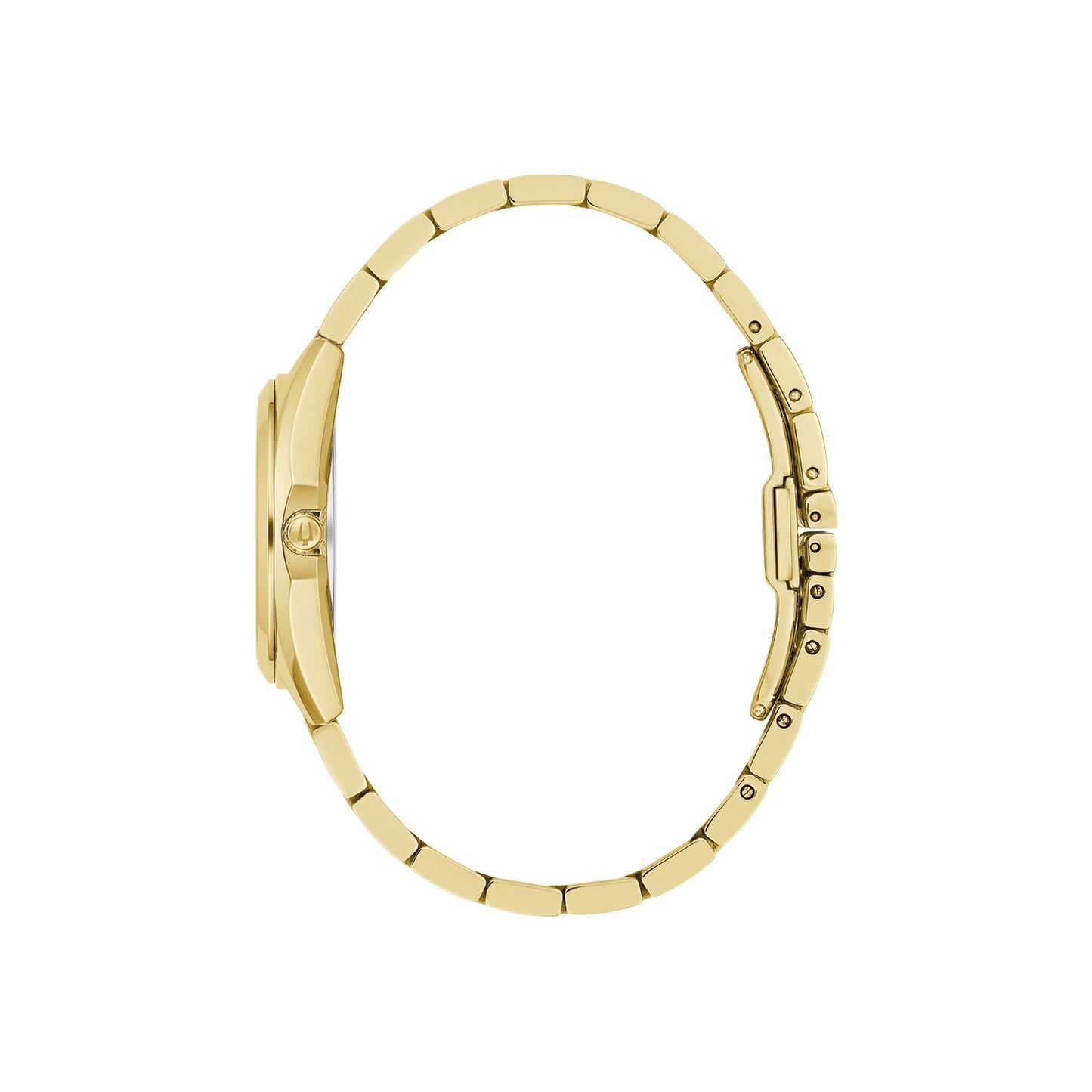 Bulova Surveyor Gold Silver Tone Dial Women's