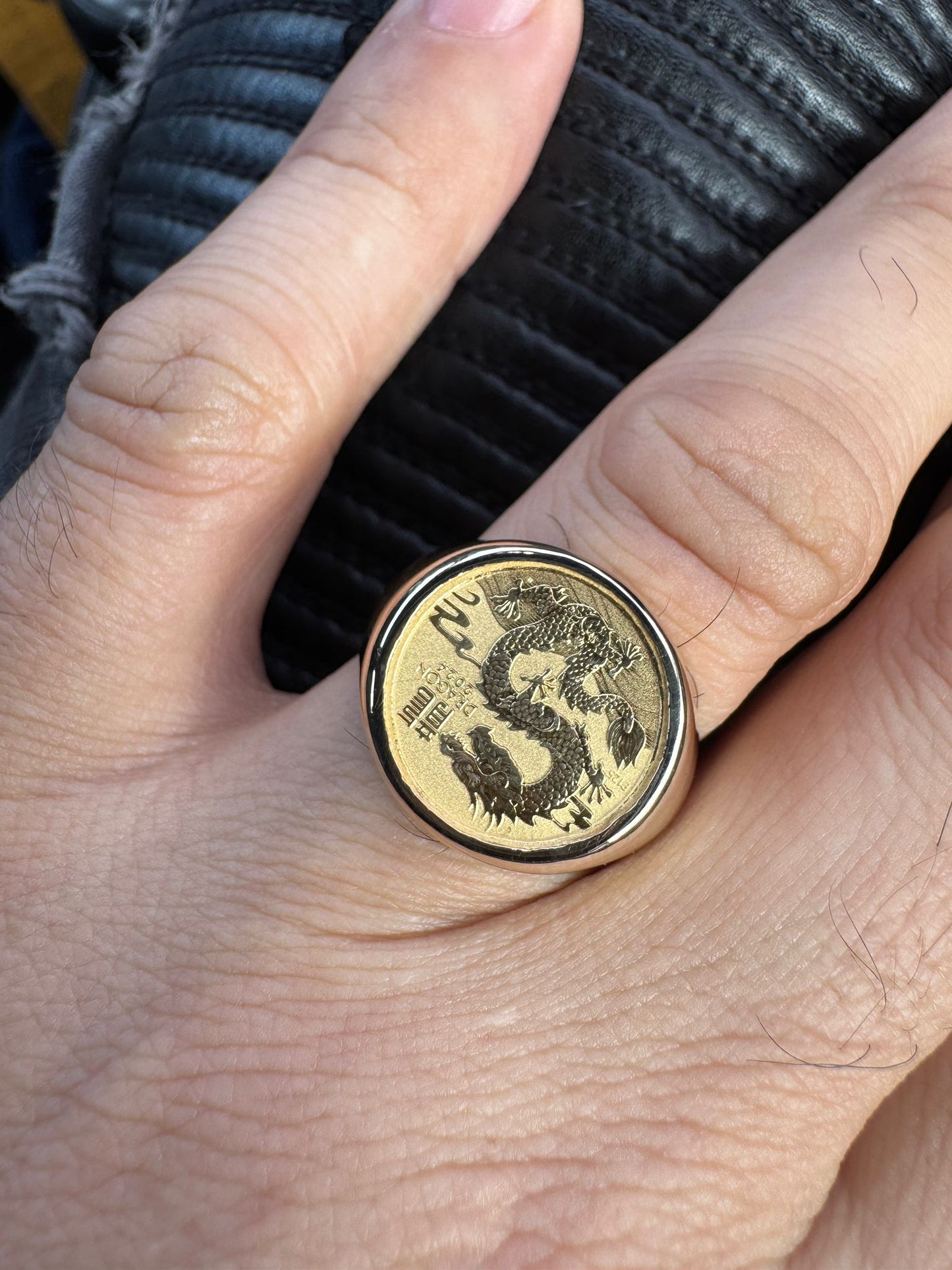 Gold Dragon Year Ring