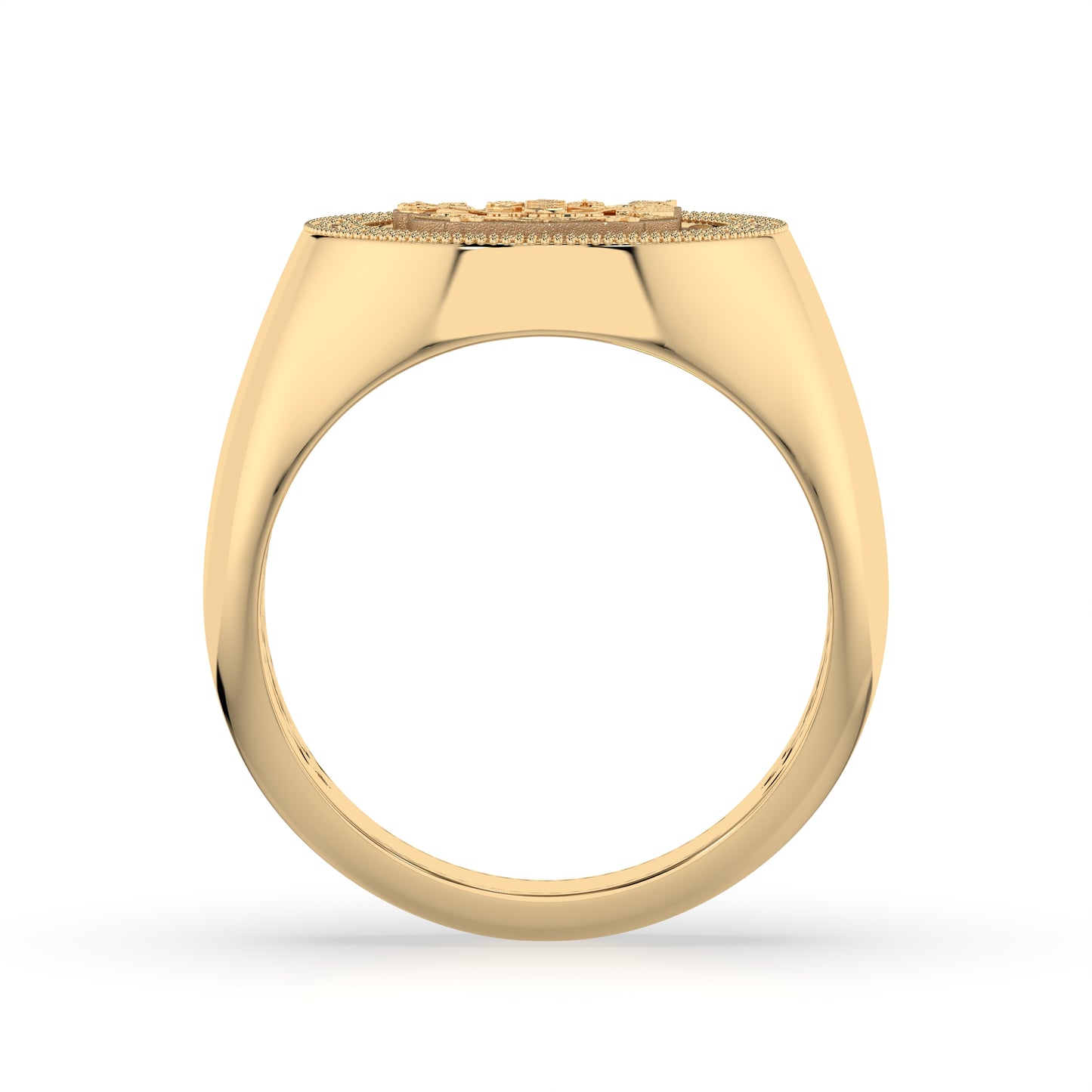 9ct New Zealand Coat of Arms Ring with Natural Diamonds