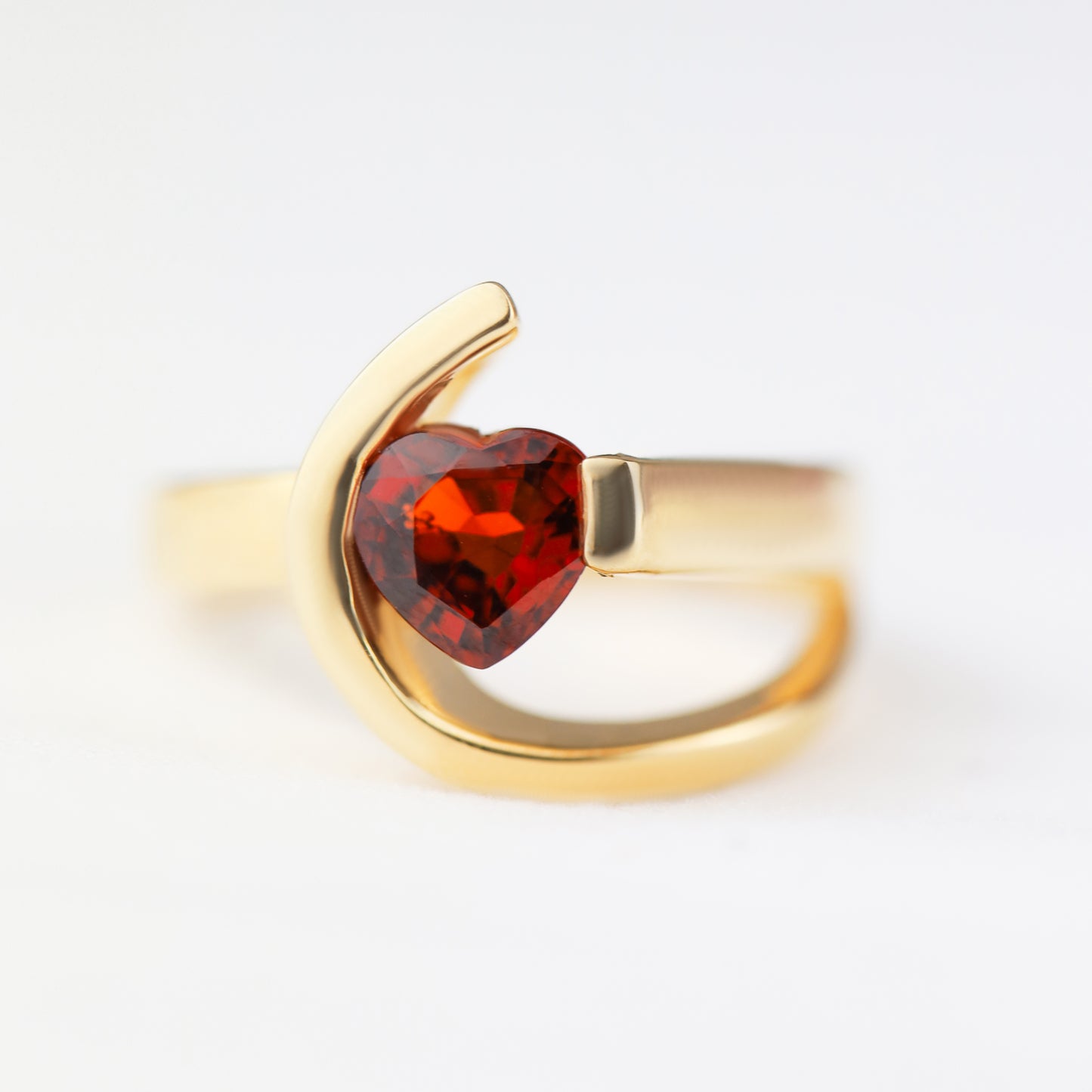 Modern Spessartine Garnet Ring 1/1