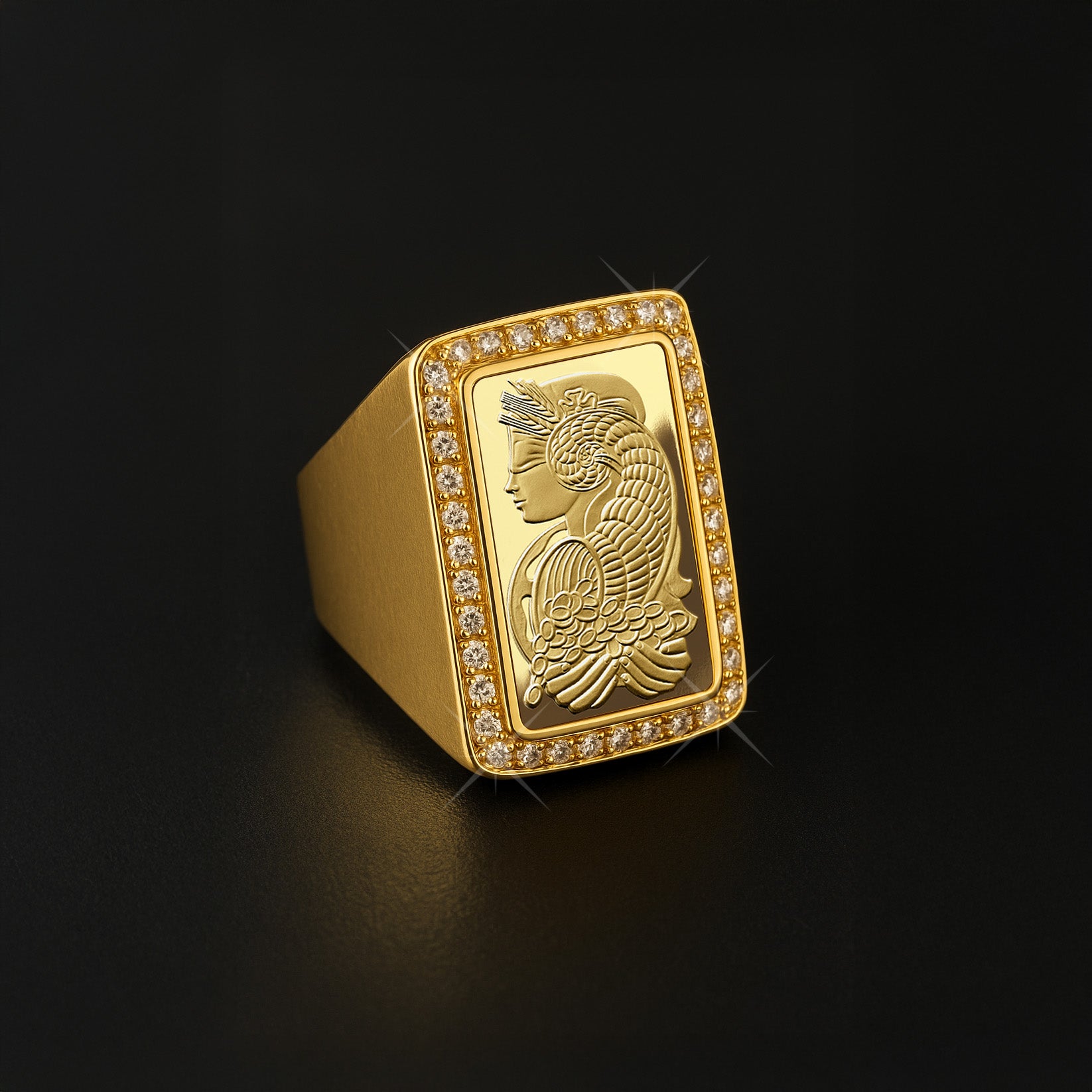 Pamp Bar Diamond Ring