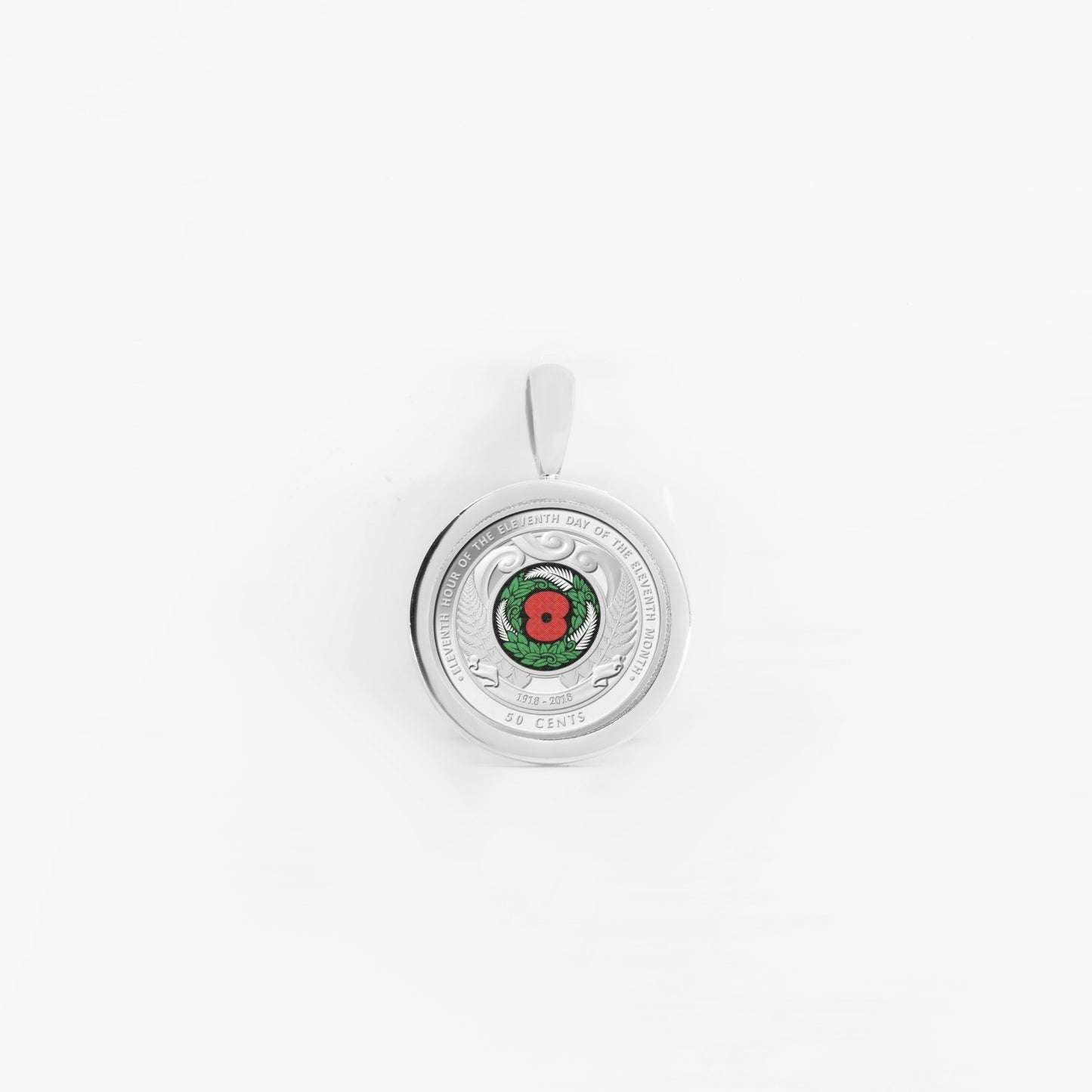 Sterling Silver Poppy Pendant Plus Free Sterling Silver Chain