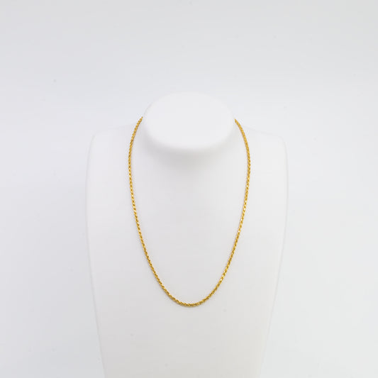 18ct Rope Twist Chain