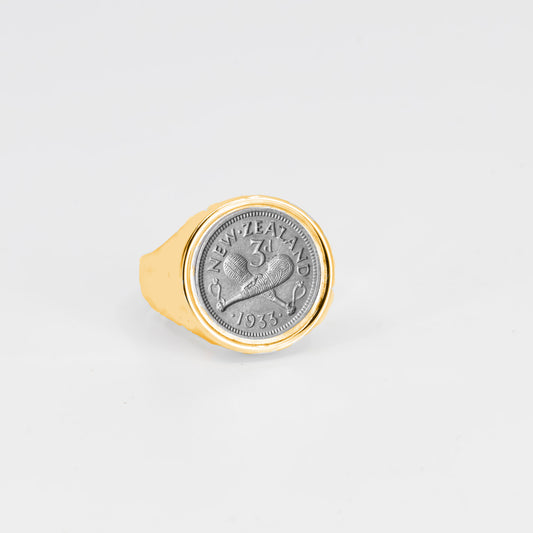 9ct 3 Pence Ring