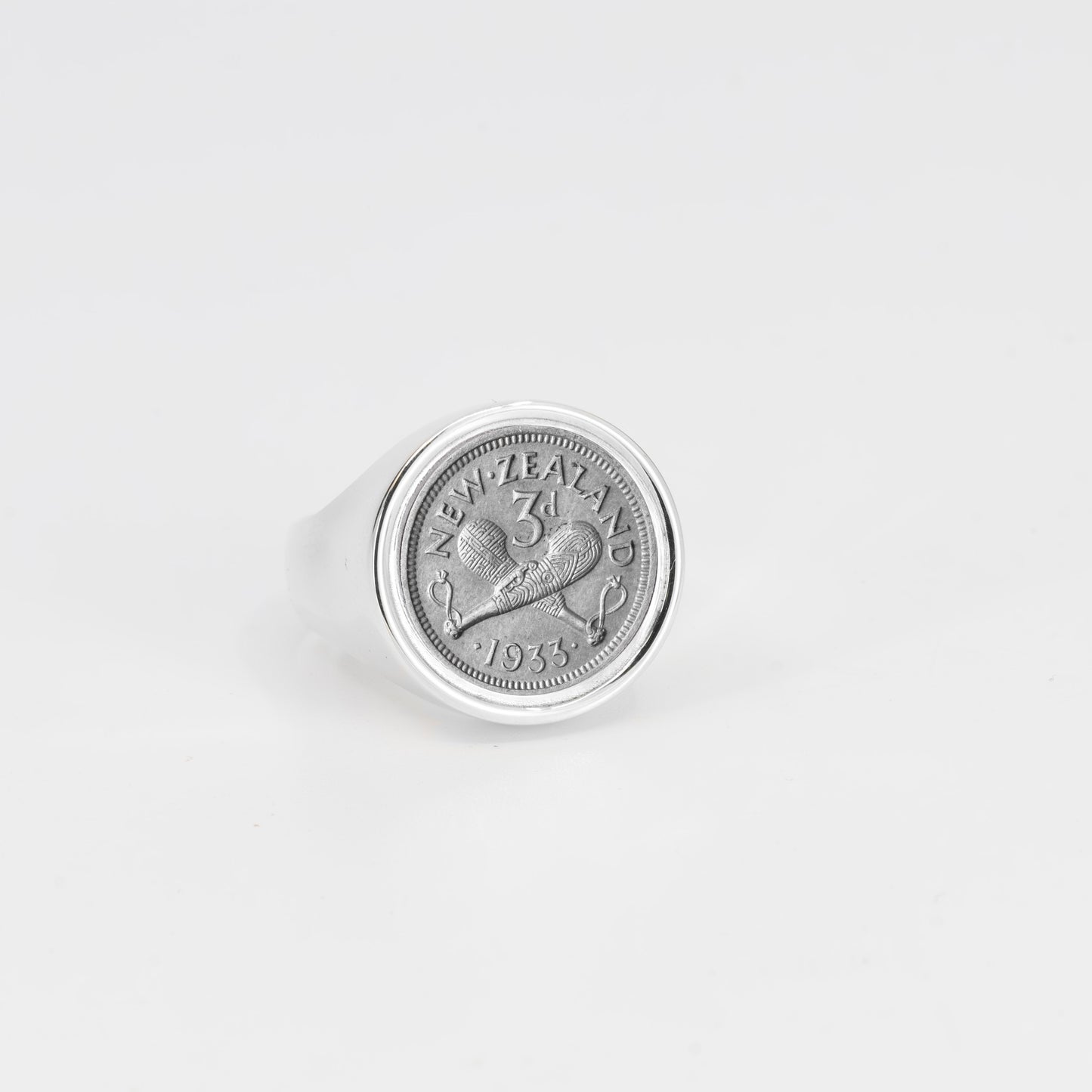 Sterling Silver 3 Pence Ring