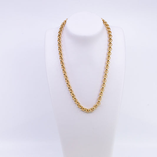 9ct Gold Hollow Classic Chain - 7.7mm - 50cm