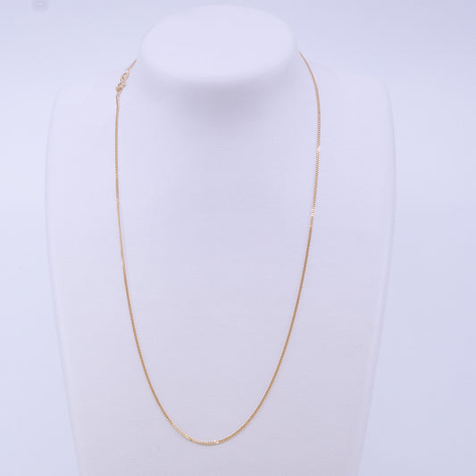 9ct 51cm Yellow Gold Curb Link Chain 34 Gauge