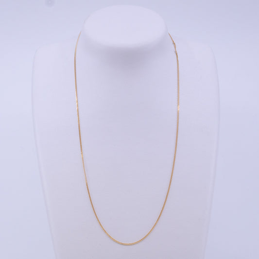 9ct 51cm Yellow Gold Curb Link Chain 37 Gauge