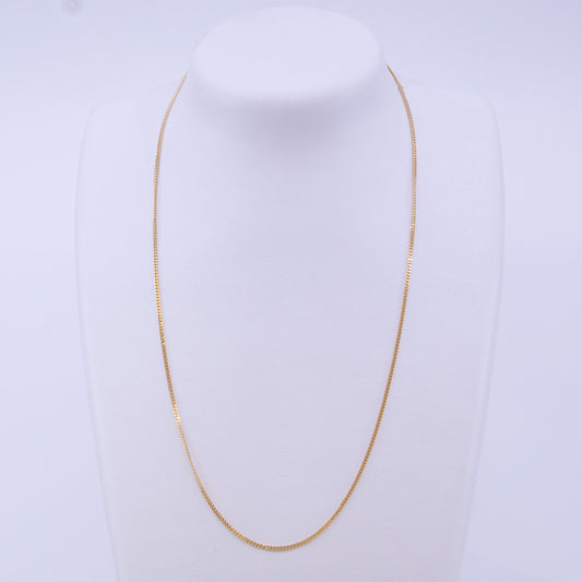 9ct 51cm Yellow Gold Curb Link Chain 45 Gauge
