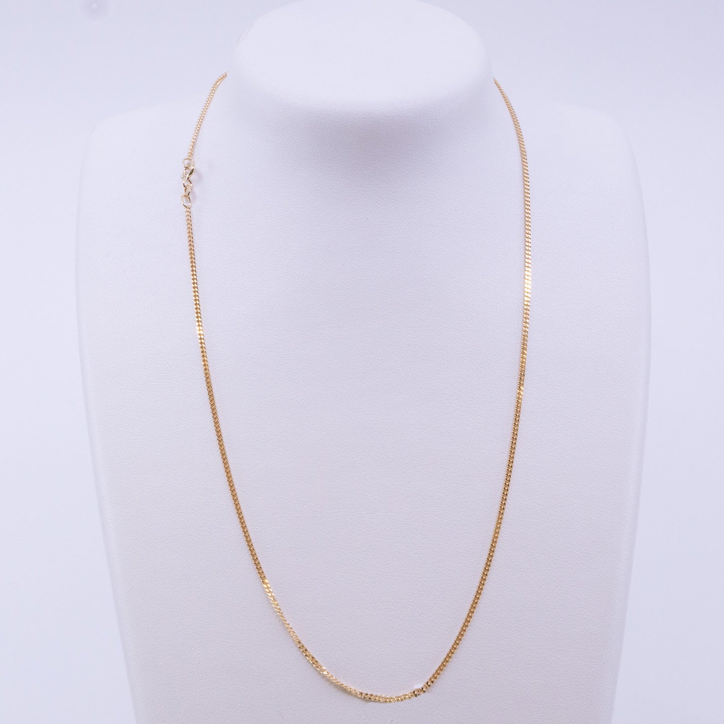 9ct 51cm Yellow Gold Curb Link Chain 50 Gauge
