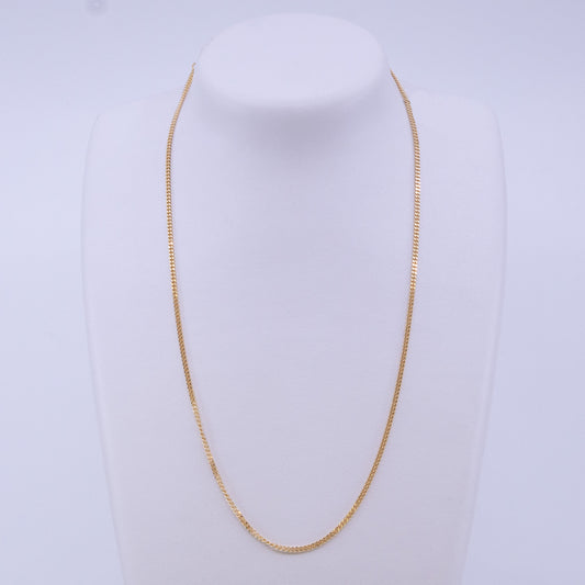 9ct 51cm Yellow Gold Curb Link Chain 61 Gauge