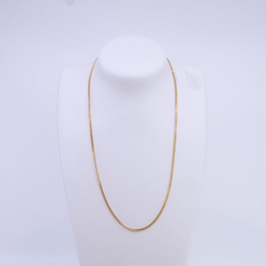 9ct 51cm Yellow Gold Curb Link Chain 70 Gauge