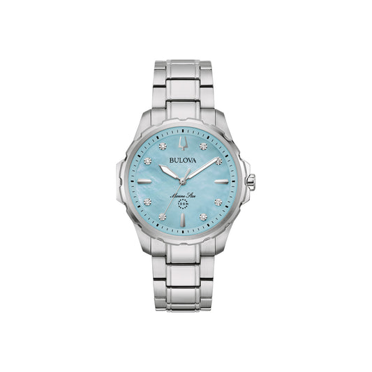 Bulova Marine Star Blue Mother-Of-Pearl Dial Women's