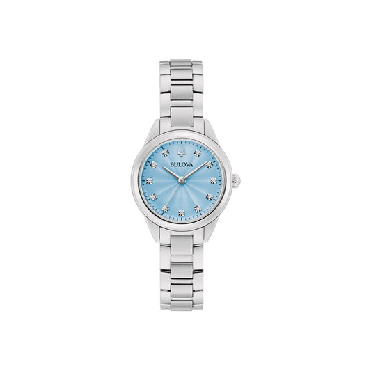 Bulova Sutton Pastel Blue Sunray Women's