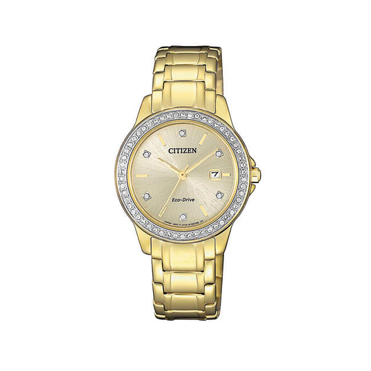 Citizen Eco‑Drive Gold Tone Ladies Dress Watch