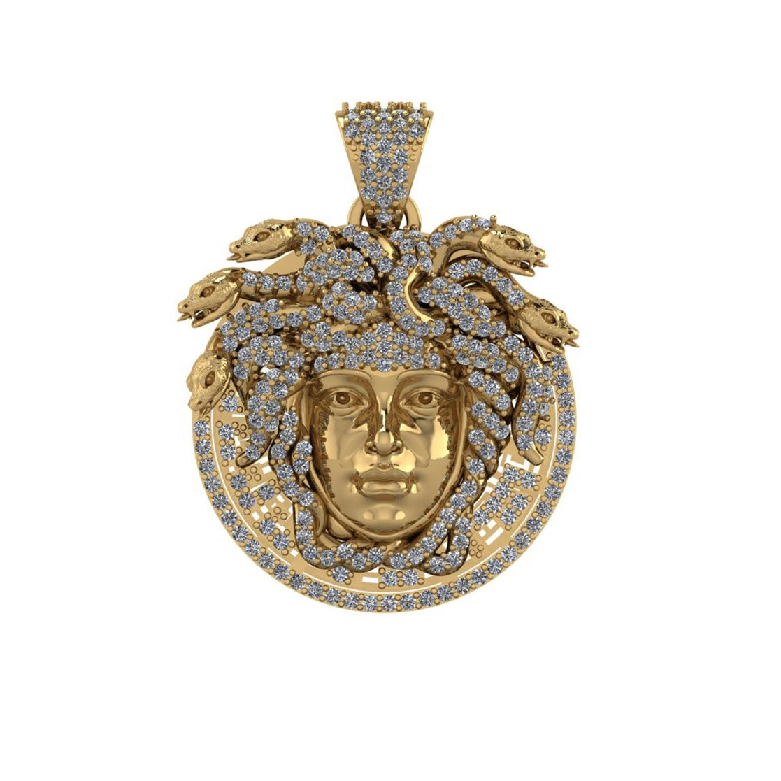 9ct Medusa Head Pendant