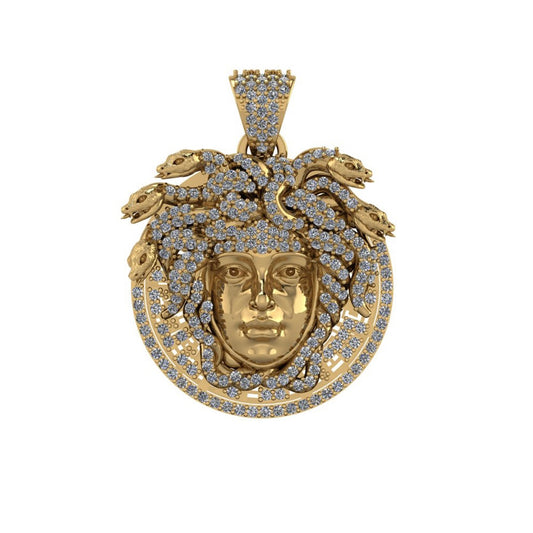 9ct Medusa Head Pendant