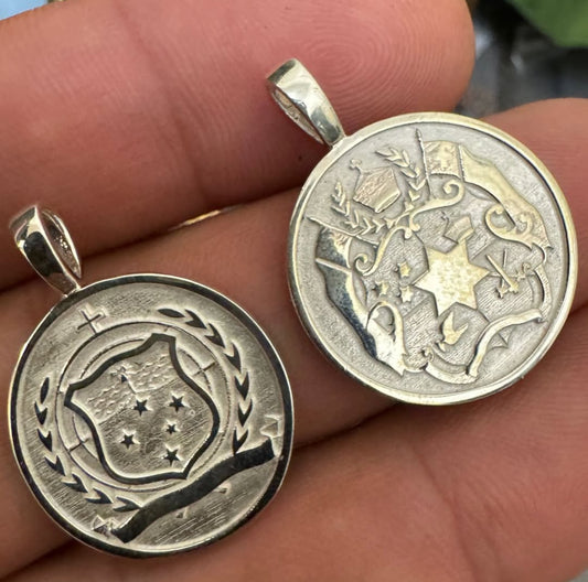 Samoan Sterling Silver Pendant
