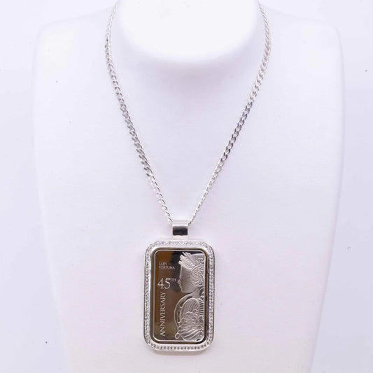 Lady Fortuna Pamp Bar Silver 45th Anniversary