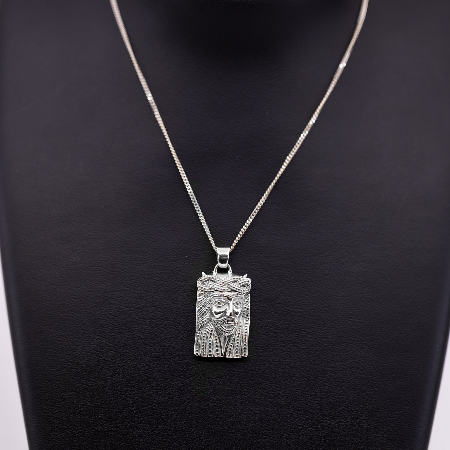Sterling Silver Jesus Pendant
