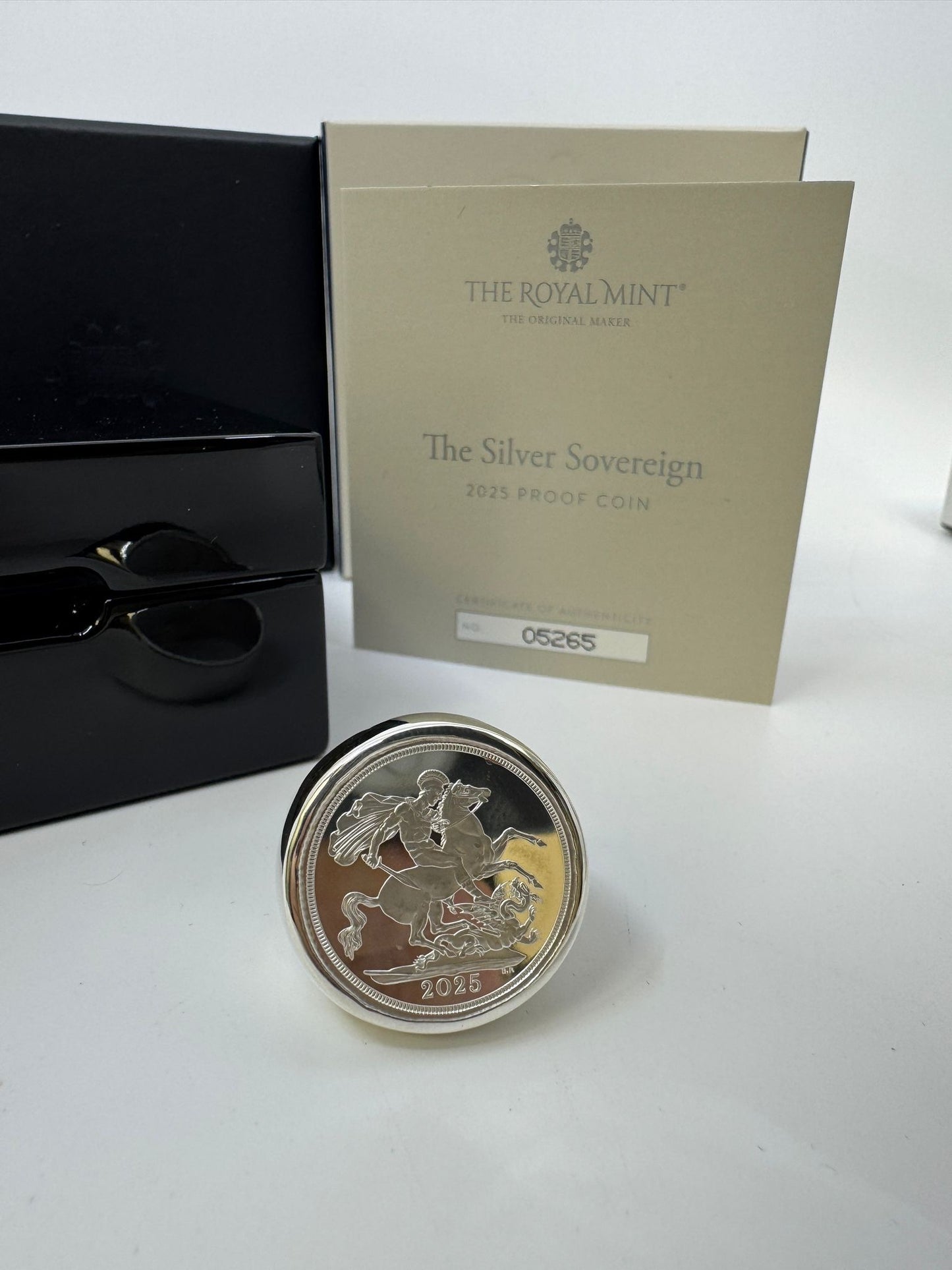 Silver Full Sovereign Plain Ring