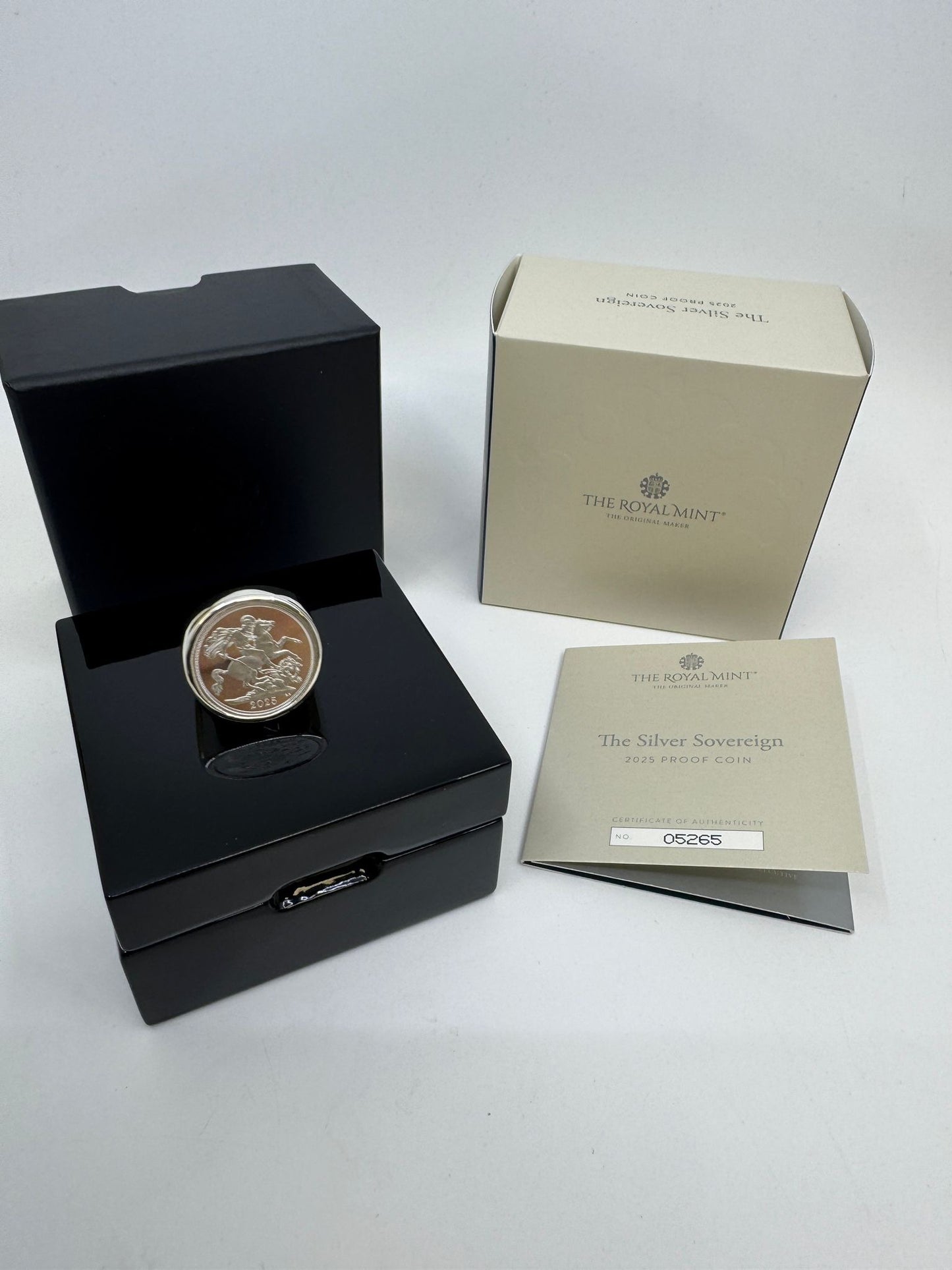 Silver Full Sovereign Plain Ring