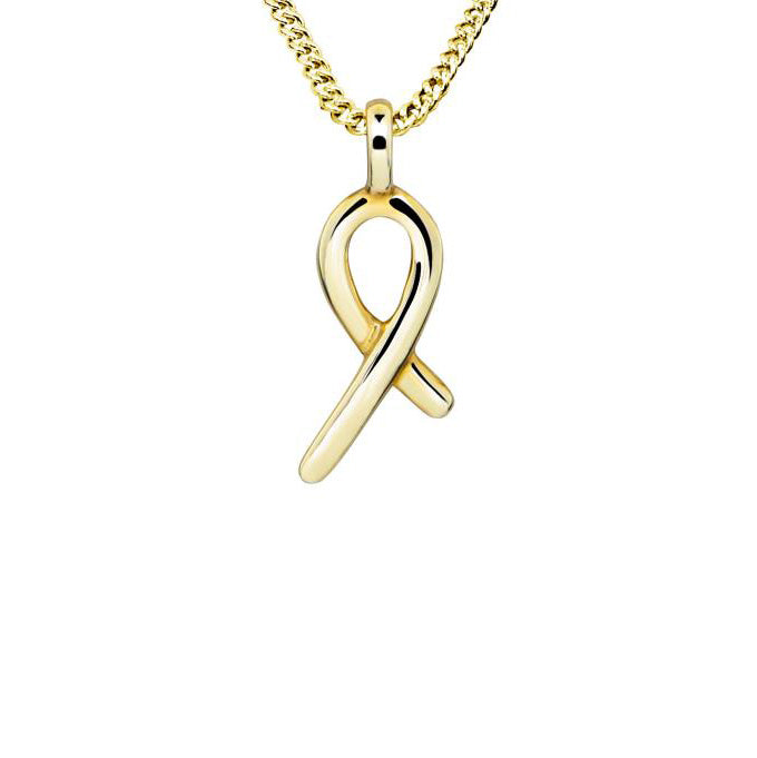 9ct Yellow Gold Ribbon Pendant