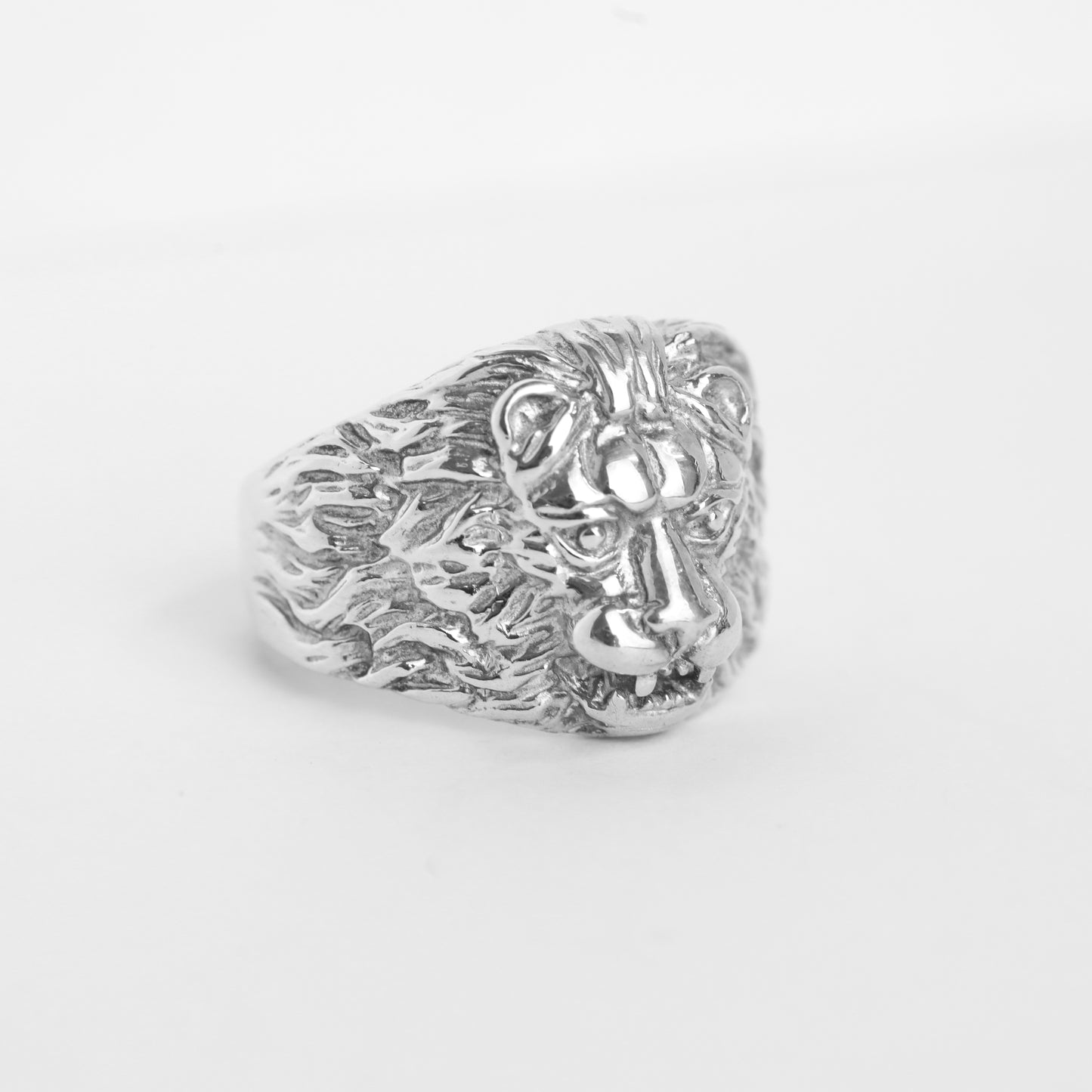 Sterling Silver Lion Ring