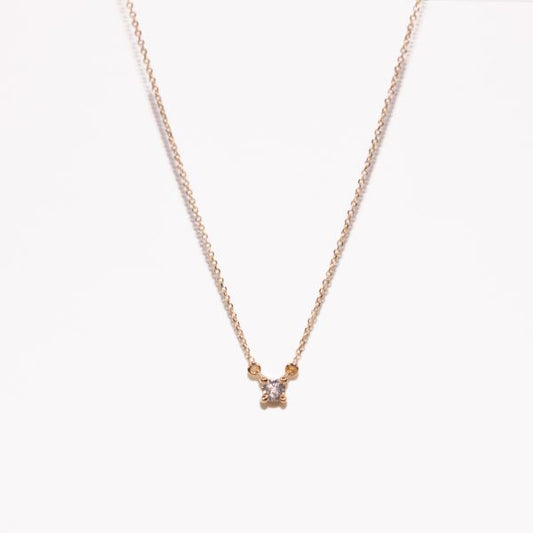 9ct Minimalist Solitaire Pendant