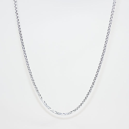 Sterling Silver Diamond Cut Wheat Chain