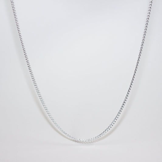 Sterling Silver Plain Curb Link Chain 3.2mm