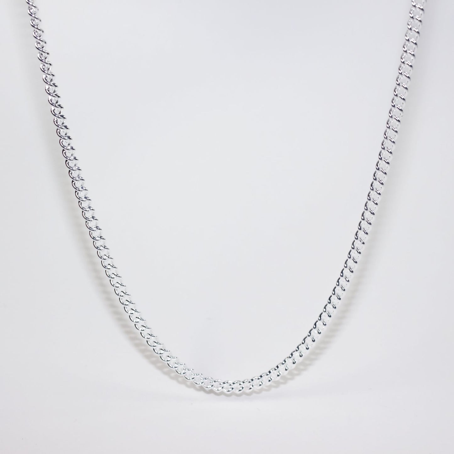 Sterling Silver Plain Curb Link Chain 4.1mm