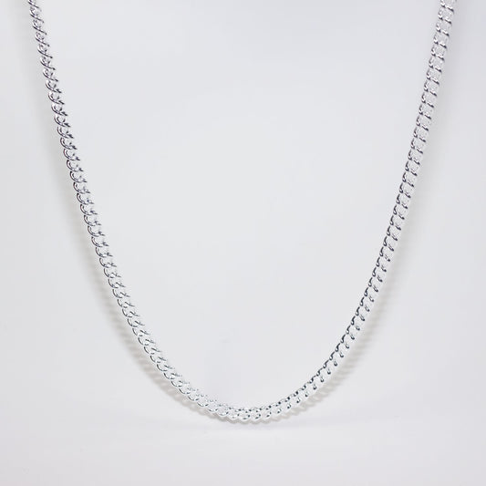 Sterling Silver Plain Curb Link Chain 4.1mm