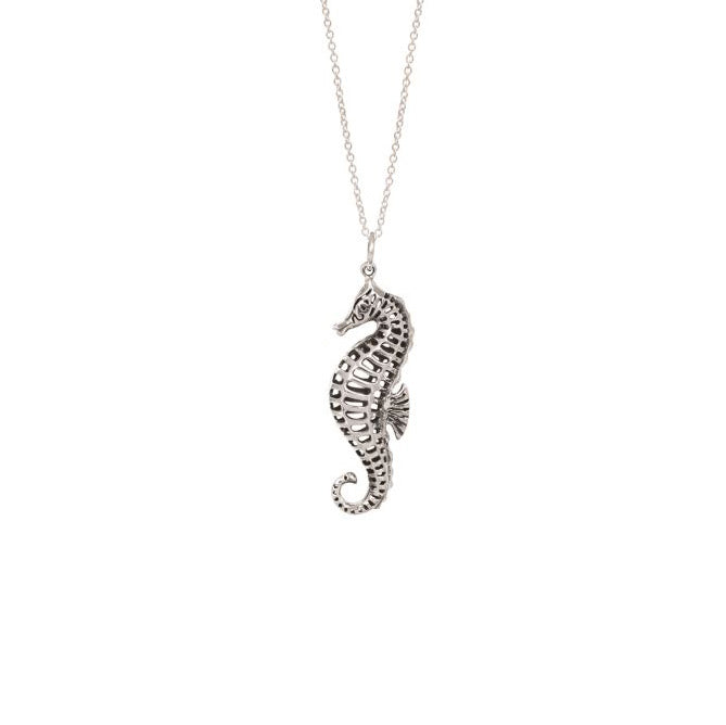 Sterling Silver Filigree Seahorse Pendant