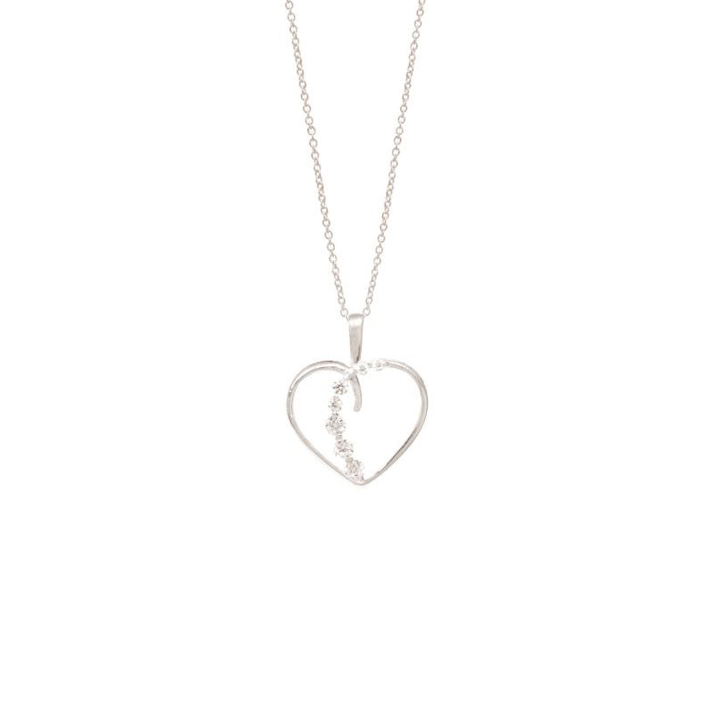 Sterling Silver Sparkle Heart