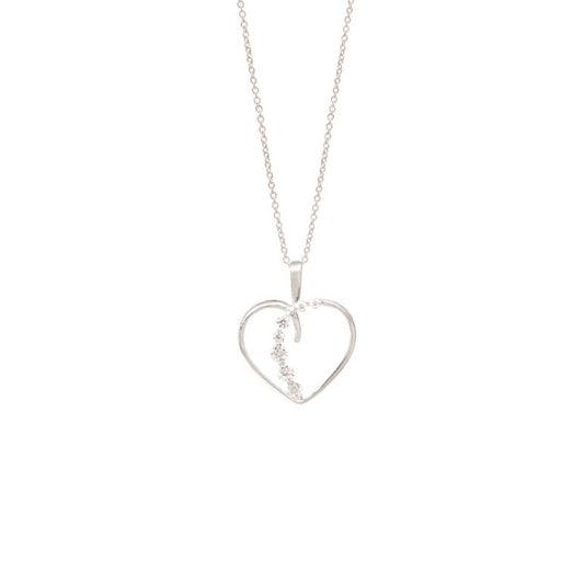 Sterling Silver Sparkle Heart