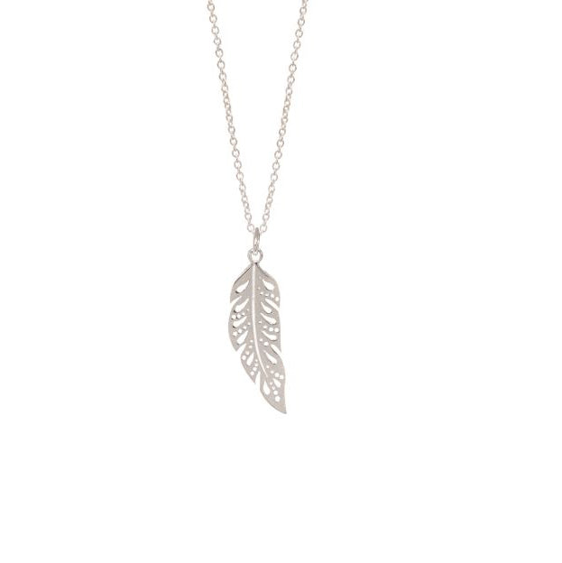 Sterling Silver Feather Pendant